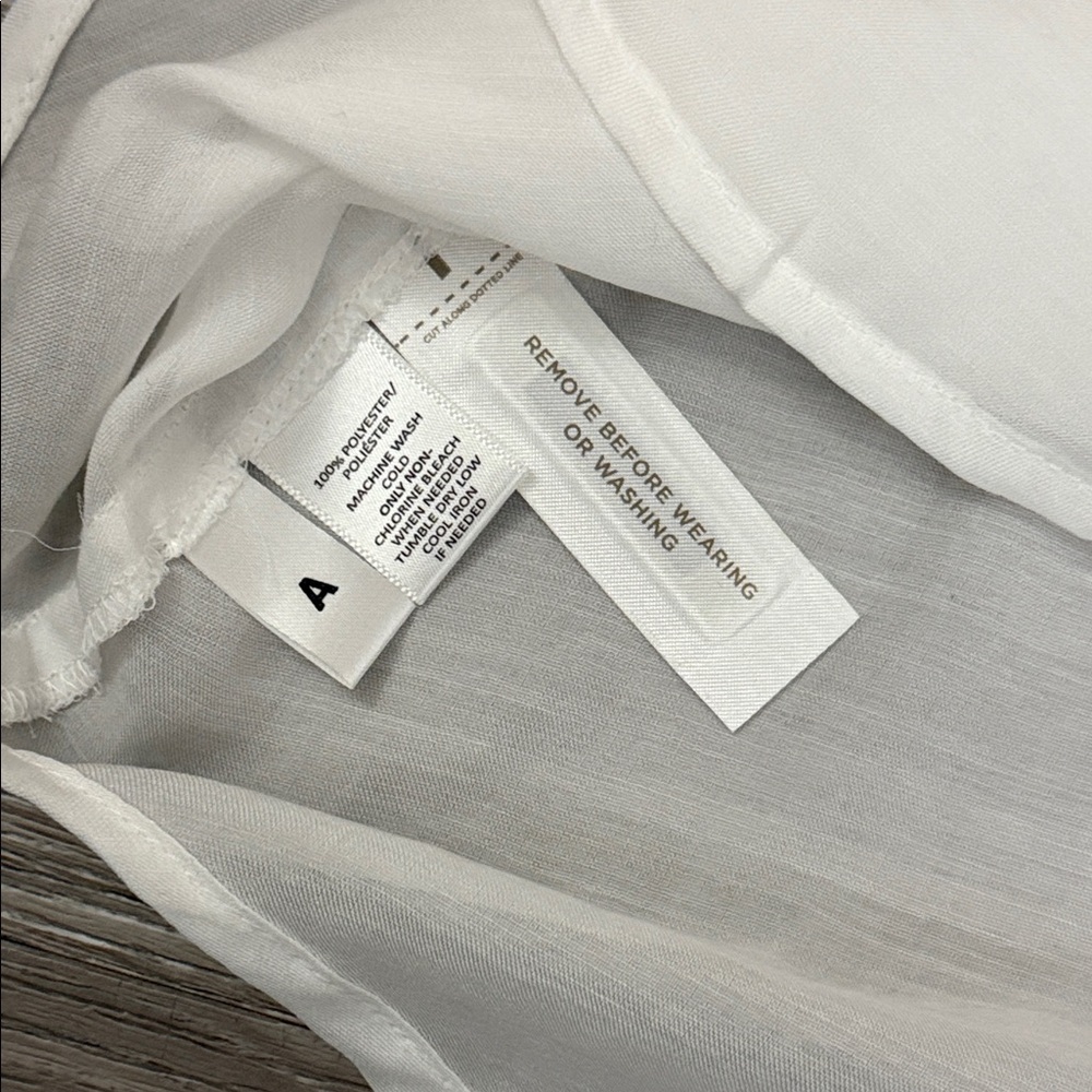 LOFT Ann Taylor Ivory Button-Front Blouse Size M - Picture 6 of 10
